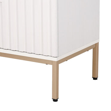 Rowan Geometric Modern Transitional 2-Shelf Bath Vanity Cabinet Only (Sink Basin Not Included) - JONATHAN Y